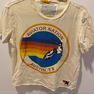 Aviator Nation cropped tee